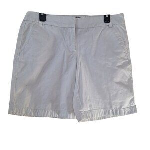 J Crew Chino white shorts 100% Cotton size 10